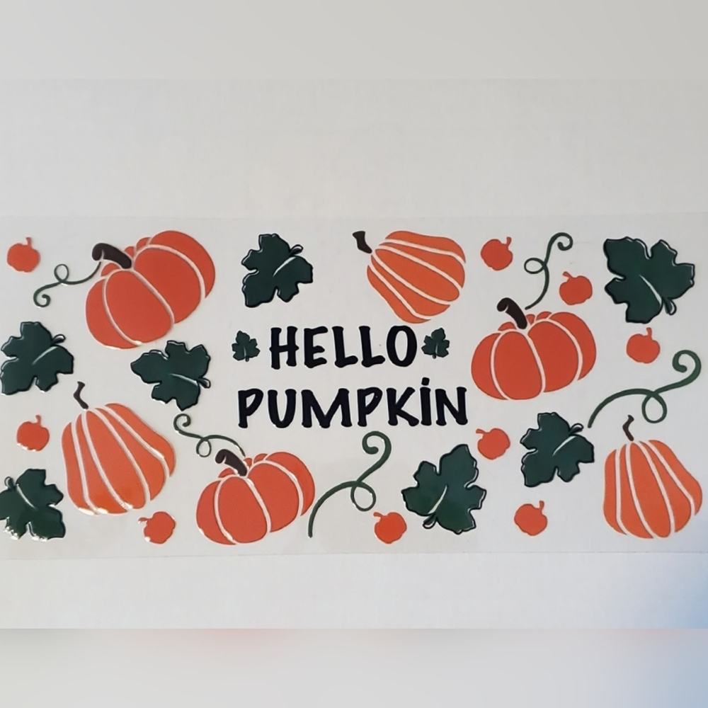 🌸3/$10 Pumpkin Themed UV DTF cup wrap transfer stickers Diy